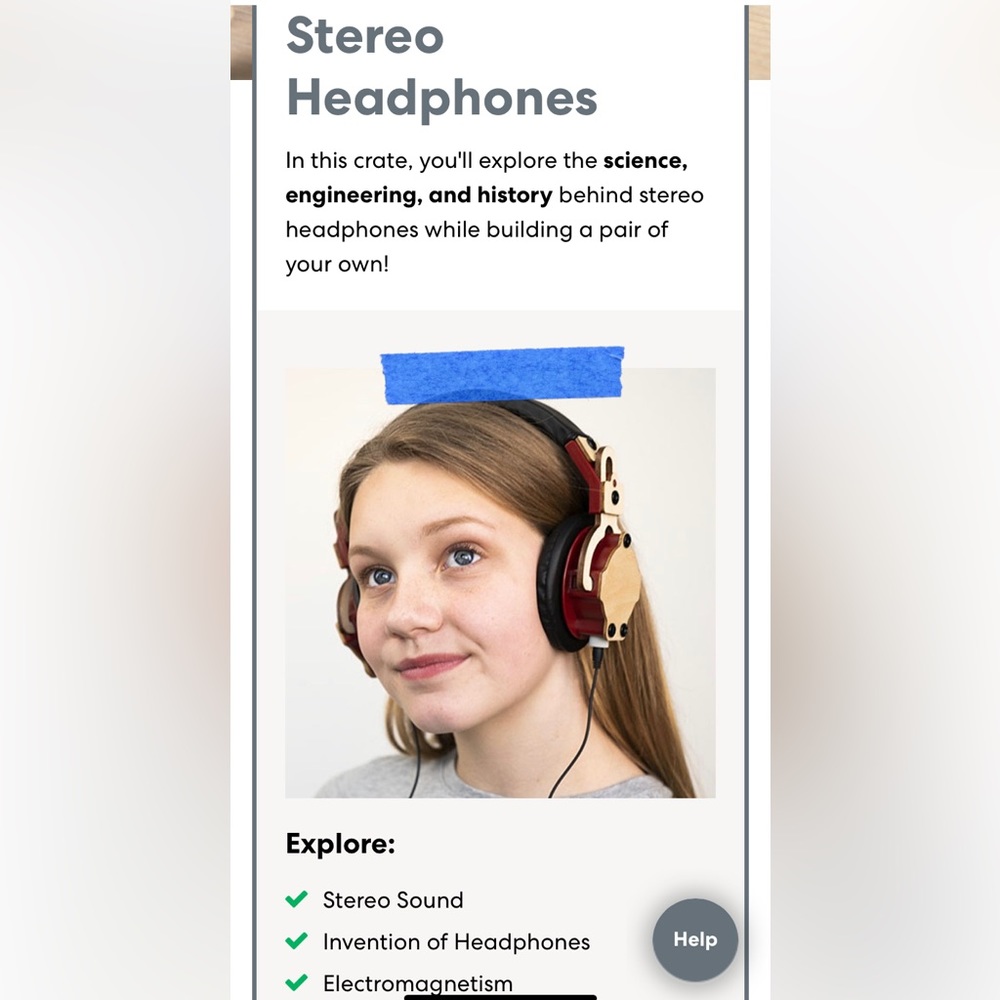 KiwiCo Eureka Crate Headphones